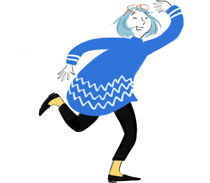 Illustration of Hanna a dancing.