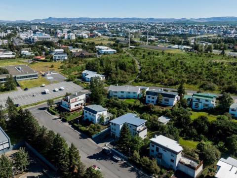 Öskjuhlíð séð úr lofti