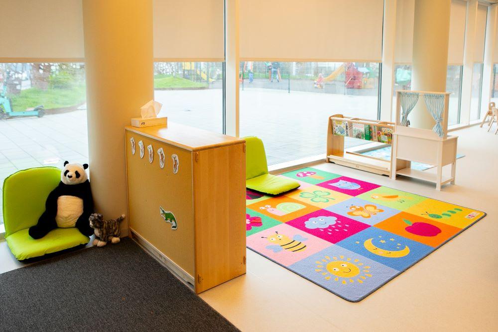 Indoor play area at the nursery school at Bríetartún.