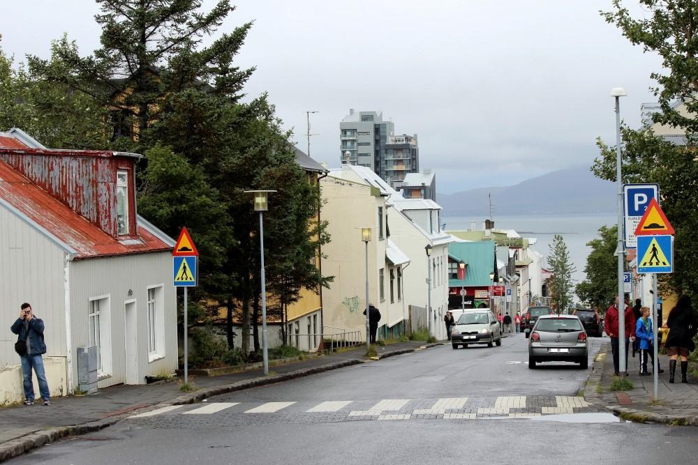 Bílar í miðborg