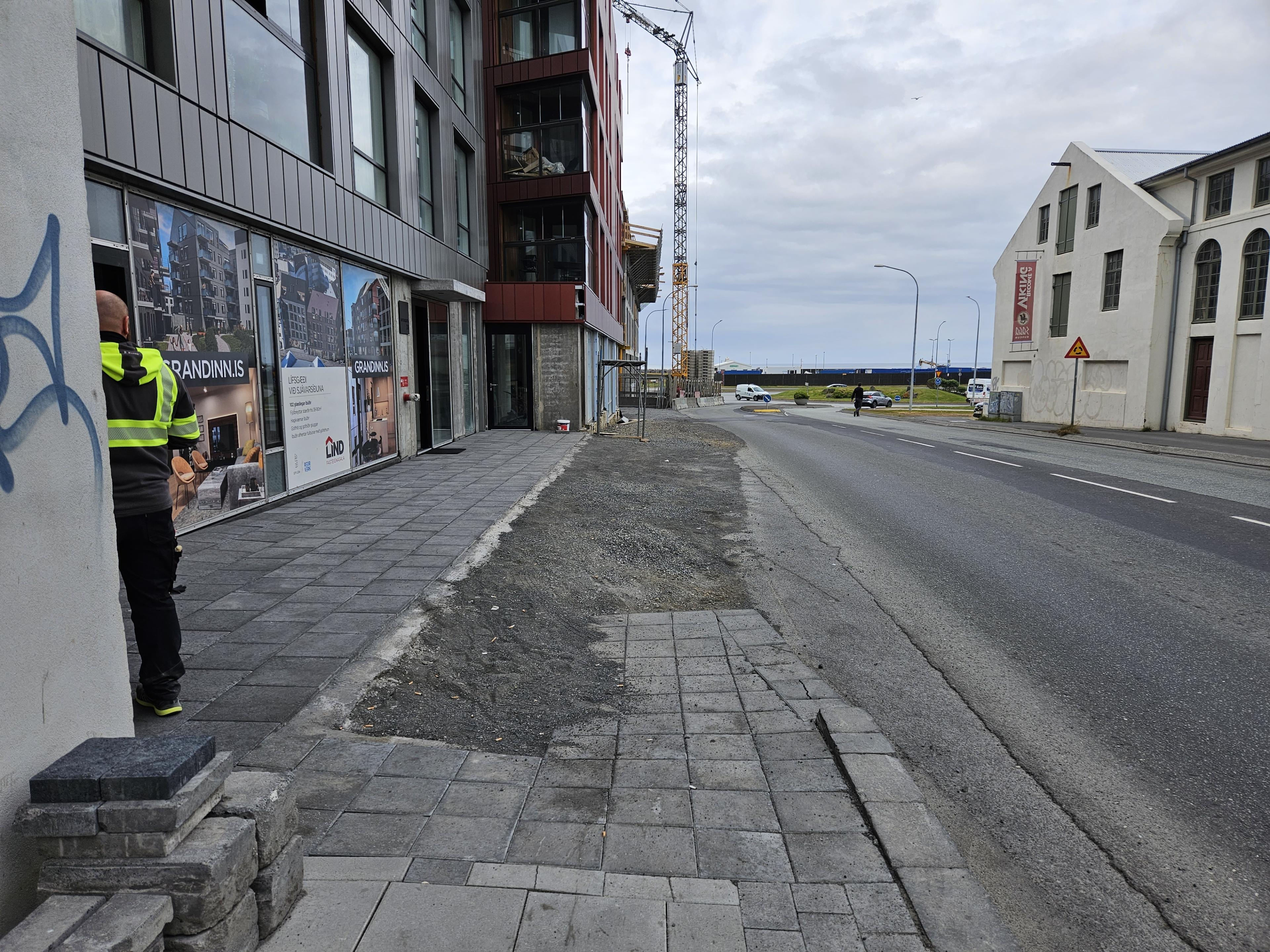 Framkvæmdasvæði 25. júlí 2023