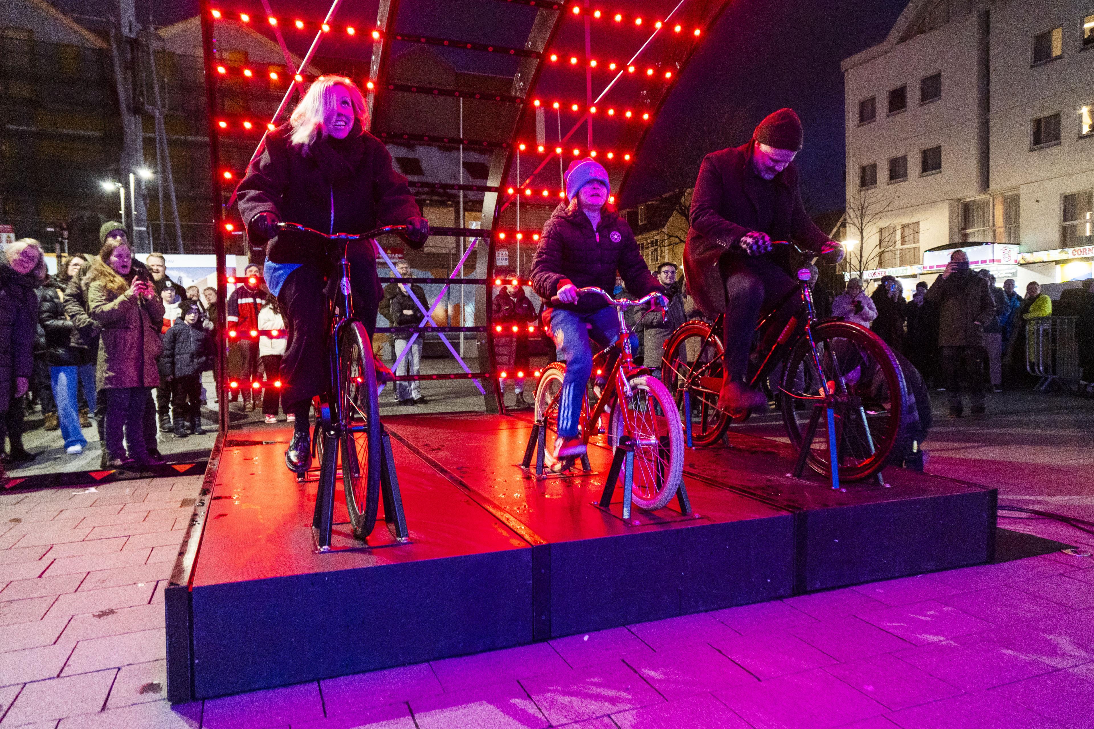 Lightbattle III at Ingólfstorg for the Winter Lights Festival 2025 opening